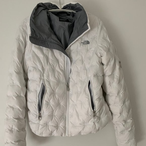 White North Face Holladown Crop Jacket 